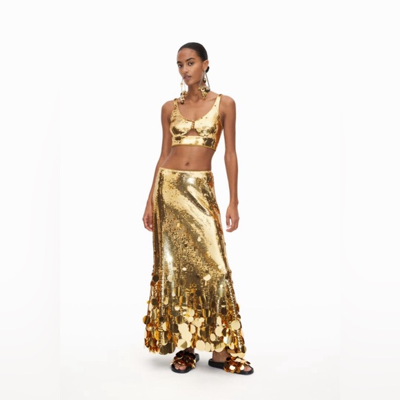 🔥🔥 HM X Paco Rabanne Beaded Disc-embellished Earrings 🔥🔥 - Picture 9 of 16